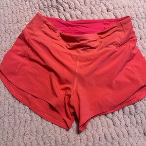 Lululemon Speed Up Shorts - Size 6 - Salmon color